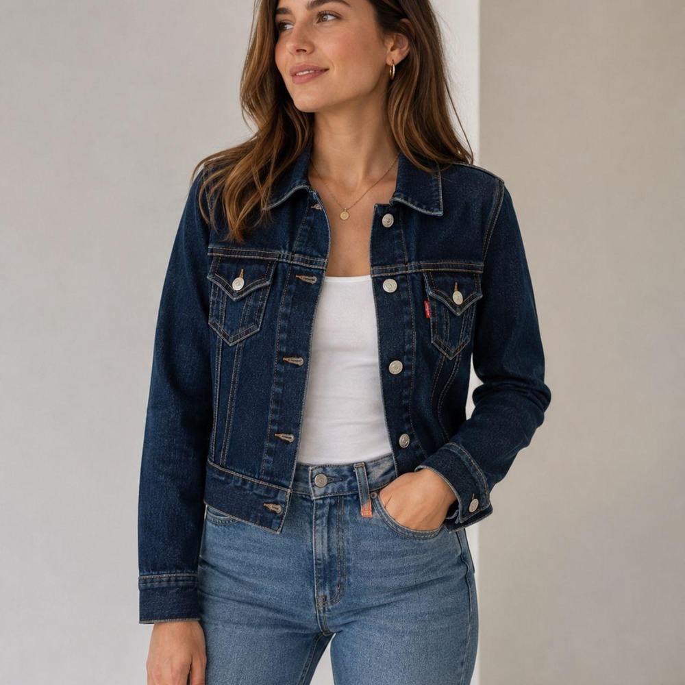 Levi's Jean Jacket Women Small Type 1 Iconic Denim Reproduction